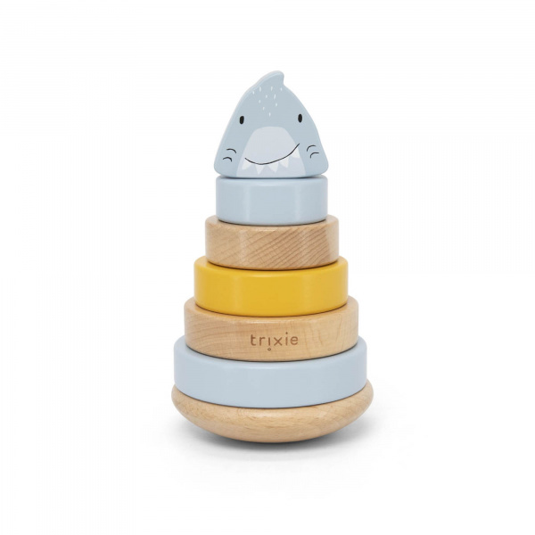 Pyramide à empiler en bois - mr. shark Trixie
