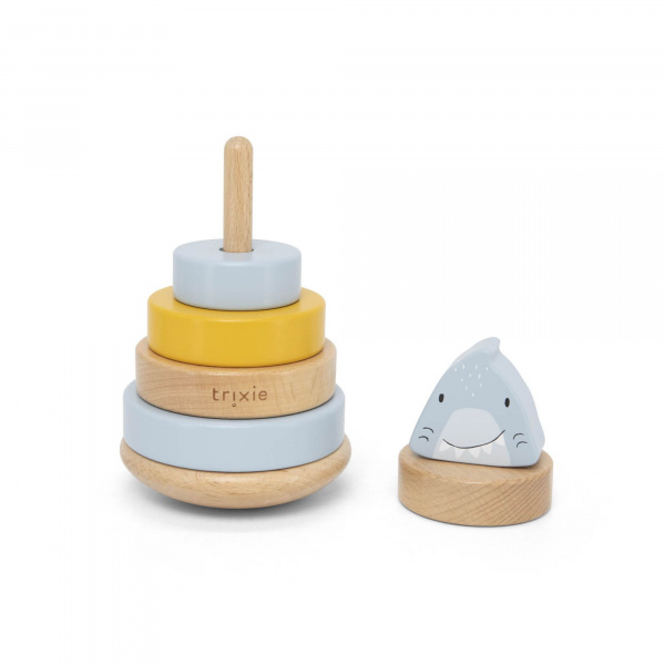 Pyramide à empiler en bois - mr. shark Trixie