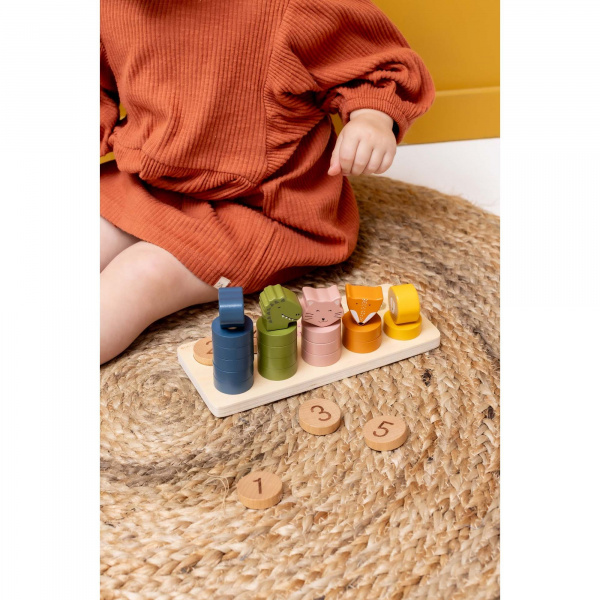 Puzzle enfant à chiffres 1-5 en bois Trixie