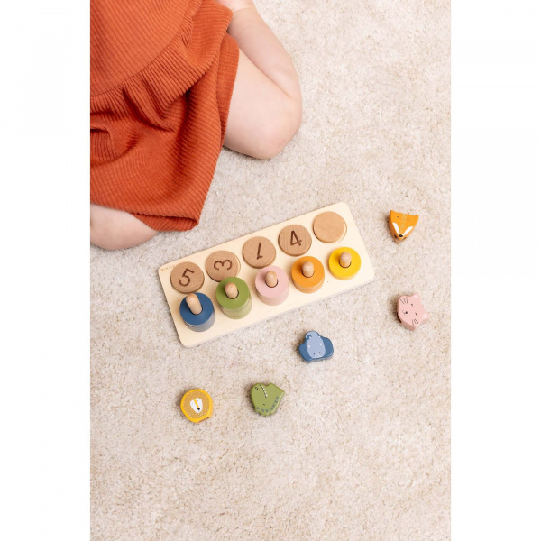 Puzzle enfant à chiffres 1-5 en bois Trixie