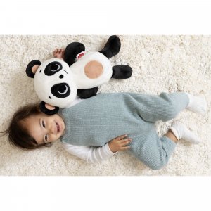 Peluche snuggly buddy panda black&white Tiny love