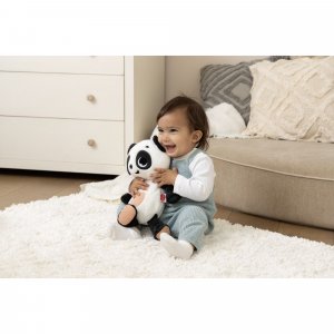 Peluche snuggly buddy panda black&white Tiny love