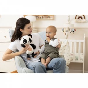 Peluche snuggly buddy panda black&white Tiny love