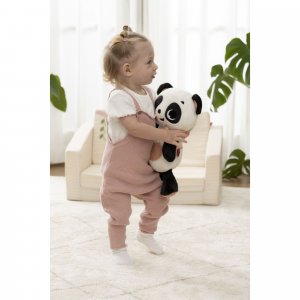 Peluche snuggly buddy panda black&white Tiny love