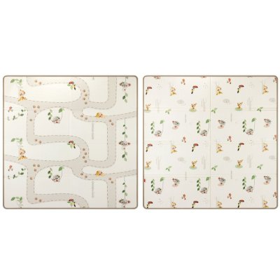 Tapis d’éveil pliable double face boho chic