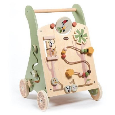 Chariot de Marche Multi-Activités Tropik de Janod, Jouets en bois : Aubert