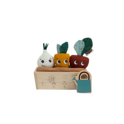 Cagette de 3 peluches légumes - garden of adventures