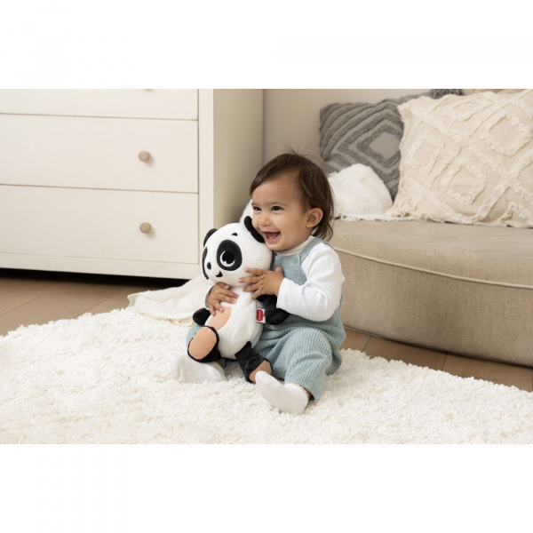 Peluche snuggly buddy panda black&white Tiny love