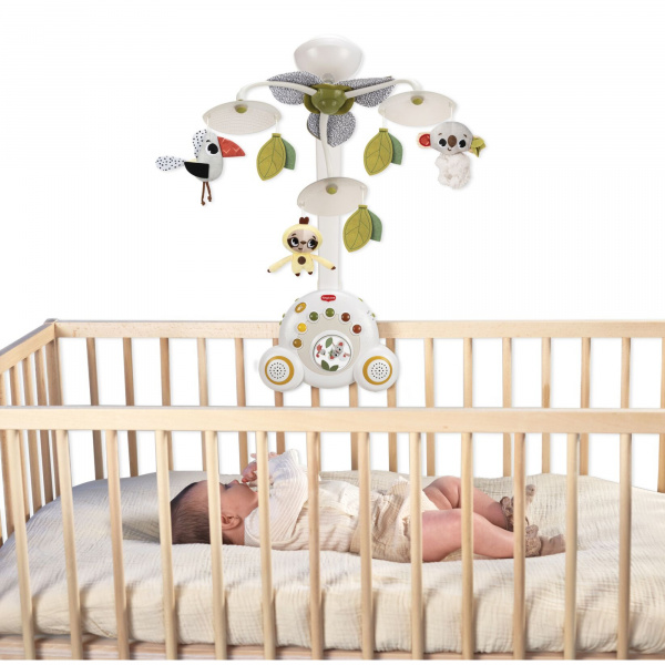 Mobile musical bébé avec veilleuse boho chic Tiny love