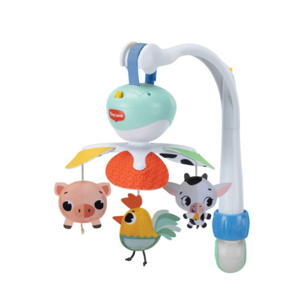Mobile musical bébé nomade 3 en 1 into the farm Tiny love