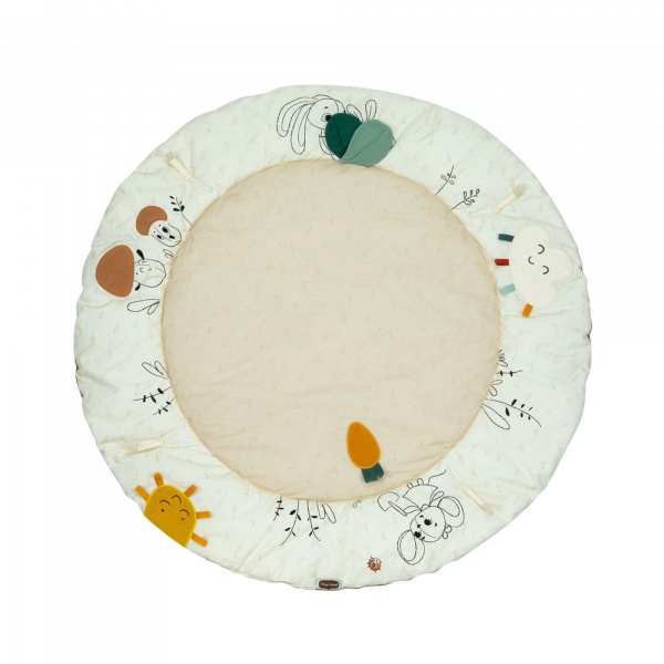 Tapis d'éveil gymini avec arche en bois luxe - collection garden of adventures Tiny love