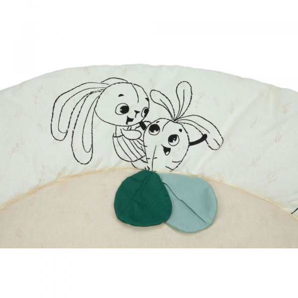 Tapis d'éveil gymini avec arche en bois luxe - collection garden of adventures Tiny love