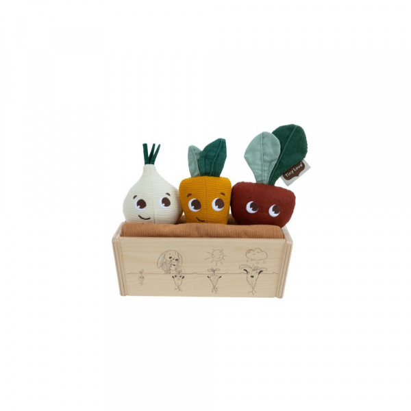 Cagette de 3 peluches légumes - garden of adventures Tiny love