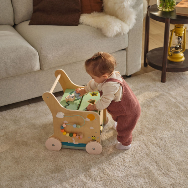 Chariot d’activités en bois farmers Tiny love