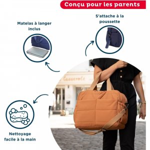 Sac à langer pluméa bleu nuit Thermobaby
