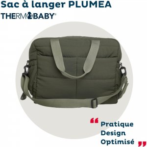 Sac à langer pluméa vert kaki Thermobaby