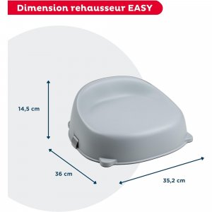 Rehausseur de chaise easy gris velours Thermobaby