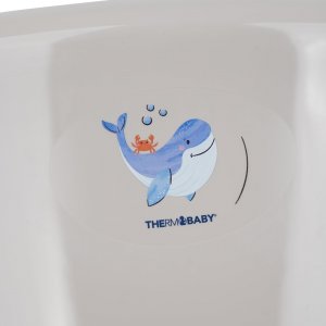Baignoire yoopi avec support - gris charme Thermobaby