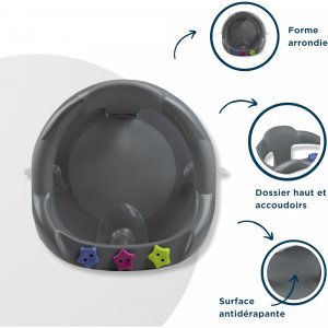 Anneau de bain aquababy gris Thermobaby