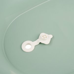Baignoire vasco avec pied et tuyau vert sauge Thermobaby