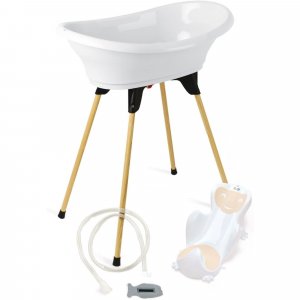 Pack baignoire vasco 5 pièces blanc muguet Thermobaby