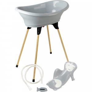 Baignoire vasco 5 en 1 - gris velours Thermobaby