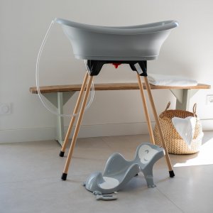 Baignoire vasco 5 en 1 - gris velours Thermobaby