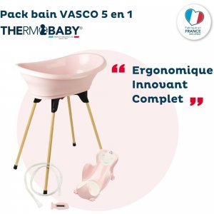 Vaignoire vasco 5 en 1 - rose poudré Thermobaby