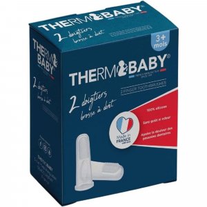 Lot de 2 brosses à dent silicone Thermobaby