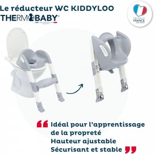 Réducteur de toilette kiddyloo gris charme Thermobaby