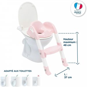 Réducteur de toilette kiddyloo rose poudré Thermobaby