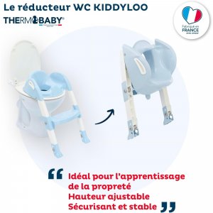 Réducteur de toilette kiddyloo fleur bleu Thermobaby