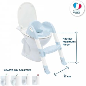 Réducteur de toilette kiddyloo fleur bleu Thermobaby