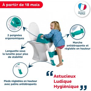 Réducteur de toilette kiddyloo vert émeraude Thermobaby