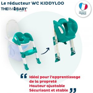 Réducteur de toilette kiddyloo vert émeraude Thermobaby
