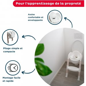 Réducteur de toilette kiddyloo noisette clair Thermobaby