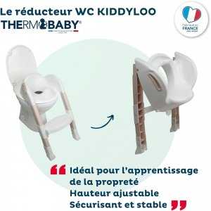 Réducteur de toilette kiddyloo noisette clair Thermobaby
