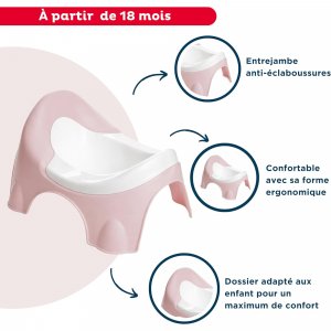 Pot d'apprentissage ideo rose câlin Thermobaby