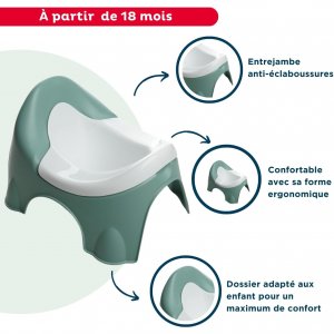Pot d'apprentissage ideo vert sauge Thermobaby
