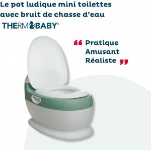 Mini toilettes enfant vert sauge Thermobaby