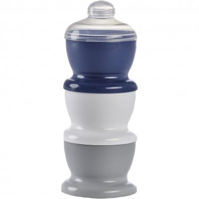 Boite doseuse lait gris charme - 3 compartiments