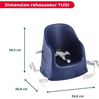 Rehausseur de chaise tudi bleu océan