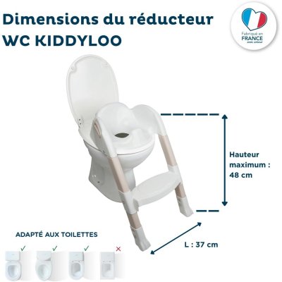 Réducteur de toilette kiddyloo noisette clair