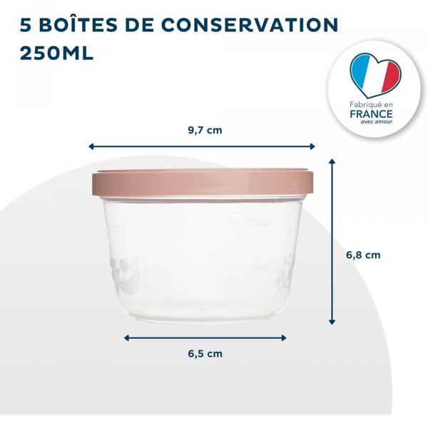 Boite de conservation 5 pièces Thermobaby