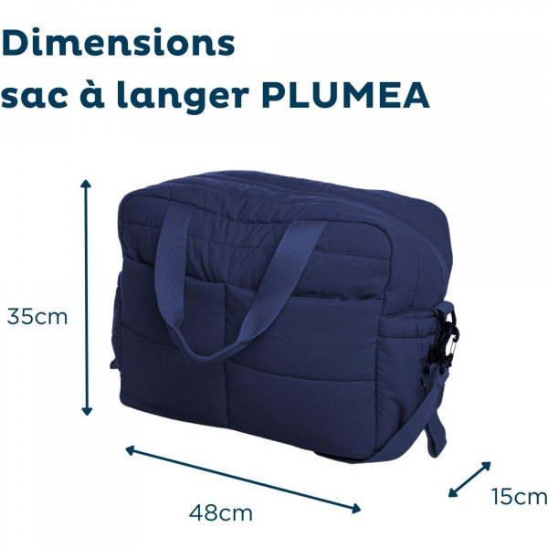Sac à langer pluméa bleu nuit Thermobaby