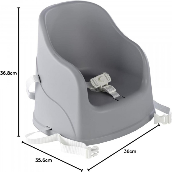 Rehausseur de chaise tudi gris velours Thermobaby