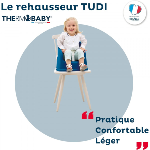 Rehausseur de chaise tudi bleu océan Thermobaby