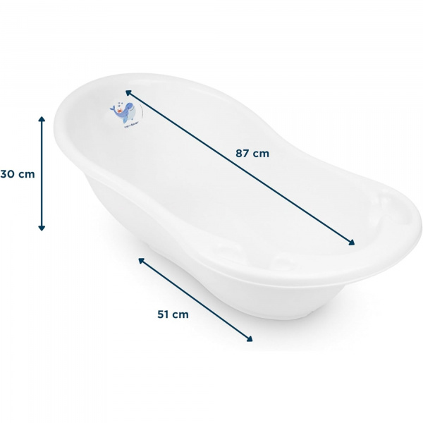 Baignoire yoopi avec support - blanc Thermobaby