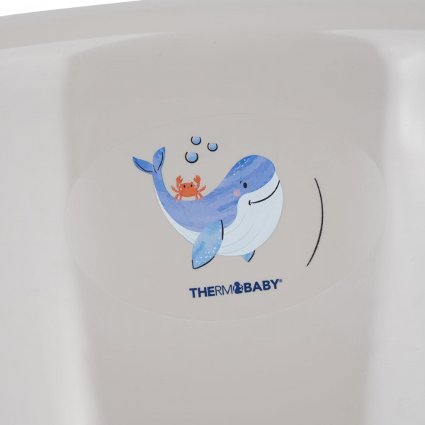 Baignoire yoopi avec support - gris charme Thermobaby