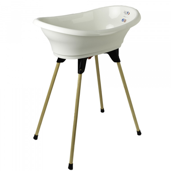 Baignoire vasco avec pied et tuyau blanc Thermobaby